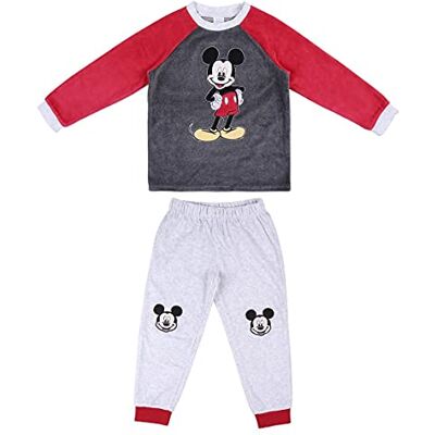 2200007679_T05A-C53 CERDÁ LIFE'S LITTLE MOMENTS Chico de Mickey Mouse piżama na zimę, welur, 80% bawełna, 20% poliester, oficjalny licencjonowany produkt Disney, szary, normalna dla dzieci 2200007679_T05A-C53 CERDÁ LIFE'S LITTLE MOMENTS Chico de Mickey Mouse piżama na zimę, welur, 80% bawełna, 20% poliester, oficjalny licencjonowany produkt Disney, szary, normalna dla dzieci