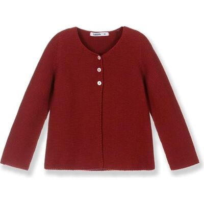 1264 BABIDU Sweter unisex, bordowy, 18 miesięcy 1264 BABIDU Sweter unisex, bordowy, 18 miesięcy