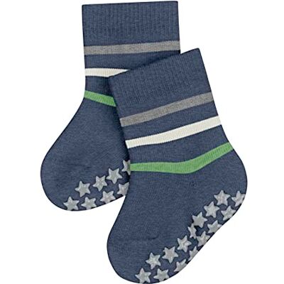 12181 FALKE Uniseks niemowlęta Kapcie Multi Stripe B HP Bawełna z wypustkami na podeszwie 1 Para, Niebieski (Light Denim 6668), 62-68 12181 FALKE Uniseks niemowlęta Kapcie Multi Stripe B HP Bawełna z wypustkami na podeszwie 1 Para, Niebieski (Light Denim 6668), 62-68