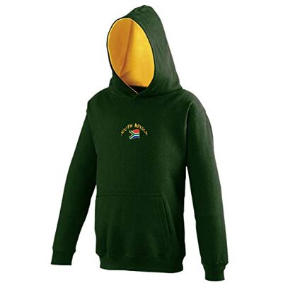 5060672801690_Vert_12-13 ans Supportershop Dziecięcy sweter z kapturem Rugby Południowej Afryki XXL zielony 5060672801690_Vert_12-13 ans Supportershop Dziecięcy sweter z kapturem Rugby Południowej Afryki XXL zielony