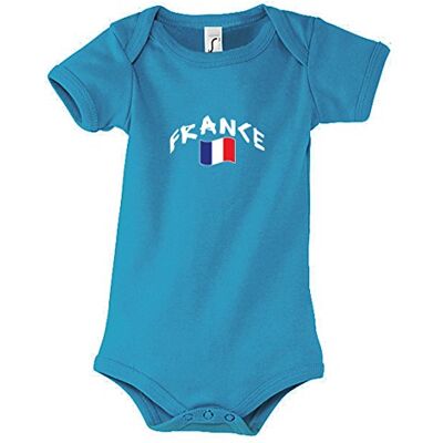 5060360368870 supportershop niebieskie body Francja Aqua Unisex Baby 12-18 miesięcy niebieskie 5060360368870 supportershop niebieskie body Francja Aqua Unisex Baby 12-18 miesięcy niebieskie