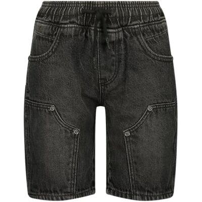 SS24KBD46003 Vingino Szorty chłopięce Cabrini, czarny denim, 13 lat SS24KBD46003 Vingino Szorty chłopięce Cabrini, czarny denim, 13 lat