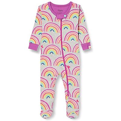 F22RDI202 Hatley Organic Cotton Footed Sleepsuit piżamy dla dzieci i noworodka, Rainbow Dreams, 0-3 mesi F22RDI202 Hatley Organic Cotton Footed Sleepsuit piżamy dla dzieci i noworodka, Rainbow Dreams, 0-3 mesi