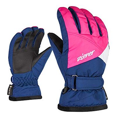 801940 Ziener Lara Rękawice Narciarskie, Unisex dzieci, Estate Blue.Pop Pink, 3,5 801940 Ziener Lara Rękawice Narciarskie, Unisex dzieci, Estate Blue.Pop Pink, 3,5