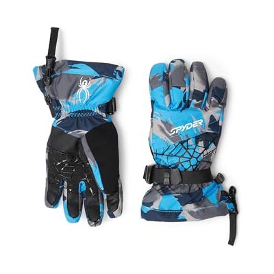 38F145401 Spyder RĘKAWICE OVERWEB, chłopięce, kamuflaż Ether Blue, S 38F145401 Spyder RĘKAWICE OVERWEB, chłopięce, kamuflaż Ether Blue, S