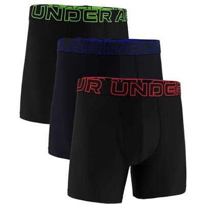 UUSHJ043-961 Under Armour Chłopięce wielopak Performance Tech bokserki bokserskie, 15 cm wewnętrzny szew, całodzienny komfort i miękkie bokserki, czarne/lawowe, S, Czarny/Lawa, S UUSHJ043-961 Under Armour Chłopięce wielopak Performance Tech bokserki bokserskie, 15 cm wewnętrzny szew, całodzienny komfort i miękkie bokserki, czarne/lawowe, S, Czarny/Lawa, S