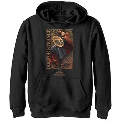 MLDS0003-40042101 Marvel Chłopcy Doctor Strange im Multiversum des Wahnsinns Dziwny wzór bluza z kapturem, czarna, M, czarny, M MLDS0003-40042101 Marvel Chłopcy Doctor Strange im Multiversum des Wahnsinns Dziwny wzór bluza z kapturem, czarna, M, czarny, M