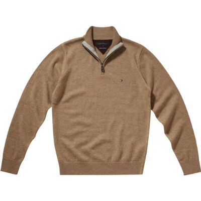 LAMBSWOOL Z-MK CF / 857820939 Tommy Hilfiger Męski sweter Lambswool Z-MK CF/857820939, beżowy (876 Emine Htr), 54 LAMBSWOOL Z-MK CF / 857820939 Tommy Hilfiger Męski sweter Lambswool Z-MK CF/857820939, beżowy (876 Emine Htr), 54