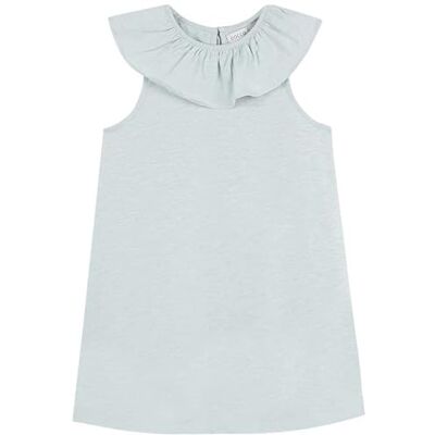 S23VVPCA202ZR Gocco Dziewczęca sukienka Vestido Cuello Volante Turquesa, turkusowy, 5 Lata S23VVPCA202ZR Gocco Dziewczęca sukienka Vestido Cuello Volante Turquesa, turkusowy, 5 Lata