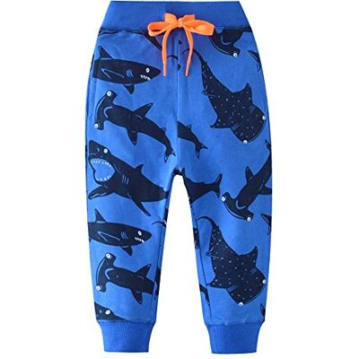 802L32 Pantaloni lunghi per ragazzi Spodnie chłopięce, Niebieski rekin, 3-4 anni 802L32 Pantaloni lunghi per ragazzi Spodnie chłopięce, Niebieski rekin, 3-4 anni