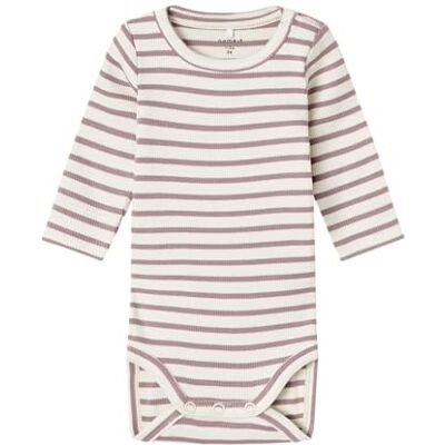 13231710 NAME IT Body Noos Baby Nbnbani Ls Body Noos Body z długim rękawem, Deauville Mauve, 50 13231710 NAME IT Body Noos Baby Nbnbani Ls Body Noos Body z długim rękawem, Deauville Mauve, 50