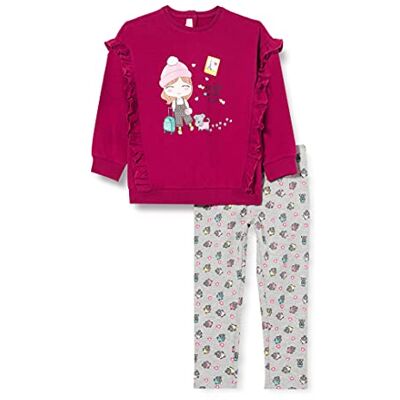 9007426000000 chicco Dziecięca dziewczęca Completo Bambina Felpa + legginsy sweter, Lilla Scuro, 74 cm 9007426000000 chicco Dziecięca dziewczęca Completo Bambina Felpa + legginsy sweter, Lilla Scuro, 74 cm