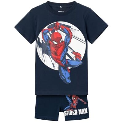 13226494 NAME IT Piżama chłopięca Nmmnow Spiderman Ss Noos Mar, Dark Sapphire, 86-92 13226494 NAME IT Piżama chłopięca Nmmnow Spiderman Ss Noos Mar, Dark Sapphire, 86-92