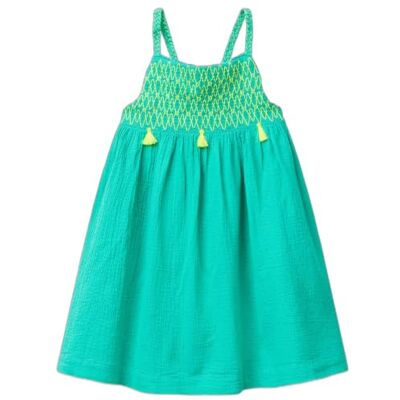 4M6BGV02G United Colors of Benetton Sukienka dziewczęca, Zielony, 4 anni 4M6BGV02G United Colors of Benetton Sukienka dziewczęca, Zielony, 4 anni