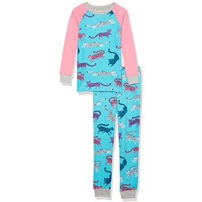 F22CSK1269 Hatley Organic Cotton Raglan Sleeve Printed Pyjama Set Zestaw Piżamy dla dziewczynek, Fab Cheetahs, 2 lat F22CSK1269 Hatley Organic Cotton Raglan Sleeve Printed Pyjama Set Zestaw Piżamy dla dziewczynek, Fab Cheetahs, 2 lat