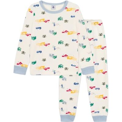 A0DW1 Petit Bateau Odzież nocna dla chłopców, Mleko/Multico, 6 lat A0DW1 Petit Bateau Odzież nocna dla chłopców, Mleko/Multico, 6 lat