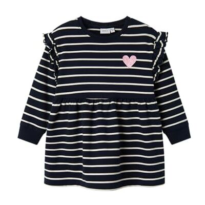 13237898-4658232 Name it mini Dziewczęca Nmftorina Nreg SWE Dress Bru Pb, Dark Sapphire, 80 13237898-4658232 Name it mini Dziewczęca Nmftorina Nreg SWE Dress Bru Pb, Dark Sapphire, 80