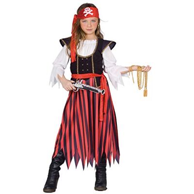 Ciao -Piratessa kostium dziewczynka (rozmiar 3-4 lat), Czerwony, Czarny, 13110.3-4 Ciao -Piratessa kostium dziewczynka (rozmiar 3-4 lat), Czerwony, Czarny, 13110.3-4
