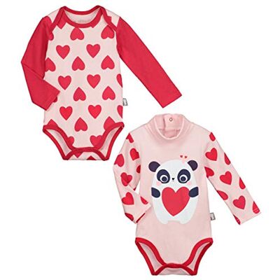 Petit Béguin 2 sztuki body z długim rękawem dla dziewczynek minilove – rozmiar – 12 miesięcy (80 cm) Petit Béguin 2 sztuki body z długim rękawem dla dziewczynek minilove – rozmiar – 12 miesięcy (80 cm)
