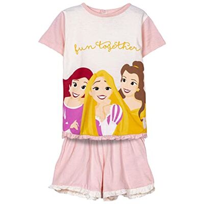 2900001169 Księżniczki Disney Letnia Piżama Różowa w paski rozmiar 18 miesięcy 100% bawełna, nadruk księżniczki, oryginalny produkt zaprojektowany w Hiszpanii, Wielobarwny 2900001169 Księżniczki Disney Letnia Piżama Różowa w paski rozmiar 18 miesięcy 100% bawełna, nadruk księżniczki, oryginalny produkt zaprojektowany w Hiszpanii, Wielobarwny