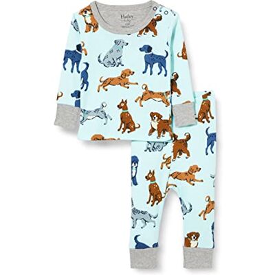 F22DDI1253 Hatley Organic Bawełna Długi rękaw Pyjama Zestaw Piżamy Dla Dzieci, Playful Puppies, 3-6 mesi F22DDI1253 Hatley Organic Bawełna Długi rękaw Pyjama Zestaw Piżamy Dla Dzieci, Playful Puppies, 3-6 mesi