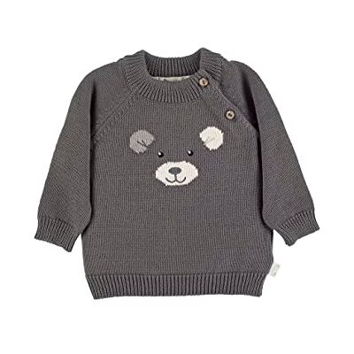5662370 Sterntaler Sweter z dzianiny dla chłopców Eisbär Elia Shirt, szare żelazo, 74 5662370 Sterntaler Sweter z dzianiny dla chłopców Eisbär Elia Shirt, szare żelazo, 74