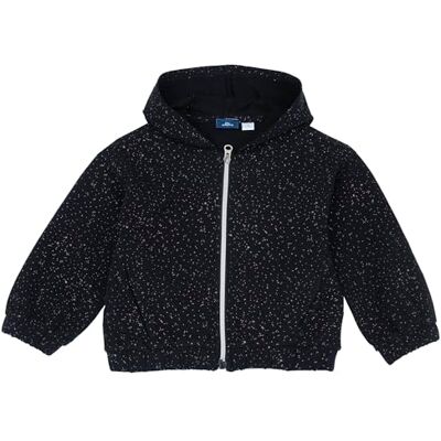 09100231000000 Chicco Bluza z kapturem i zamkiem błyskawicznym dla dziewczynek, Szary nadruk, 12 miesięcy 09100231000000 Chicco Bluza z kapturem i zamkiem błyskawicznym dla dziewczynek, Szary nadruk, 12 miesięcy