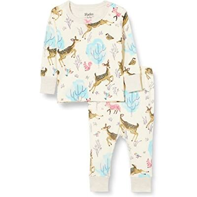 F22SFI1237 Hatley Organic Cotton Long Sleeve Pyjama Zestaw Piżamy Bimba, Serene Forest, 6-9 mesi F22SFI1237 Hatley Organic Cotton Long Sleeve Pyjama Zestaw Piżamy Bimba, Serene Forest, 6-9 mesi