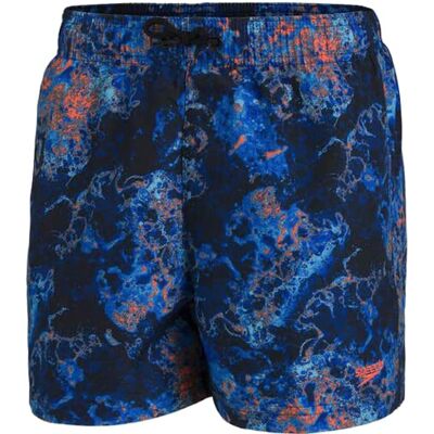 812404 Speedo Chłopcy 13" z nadrukiem Swim Trunks Schwarz/Lapis/Volcanic Orange l 812404 Speedo Chłopcy 13" z nadrukiem Swim Trunks Schwarz/Lapis/Volcanic Orange l