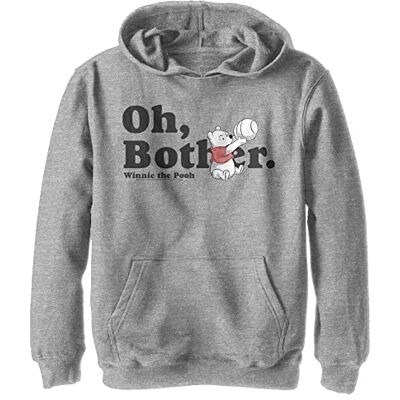 DNWP0006-40042101 Disney Winnie The Pooh More Bothers Boy's Hooded sweter z kapturem, polar, Athletic Heather, rozmiar S, Athletic Heather, S DNWP0006-40042101 Disney Winnie The Pooh More Bothers Boy's Hooded sweter z kapturem, polar, Athletic Heather, rozmiar S, Athletic Heather, S