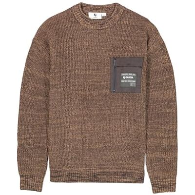 I33442 Garcia Kids Chłopięcy kardigan dzianinowy sweter, Cardboard (3703), 158 I33442 Garcia Kids Chłopięcy kardigan dzianinowy sweter, Cardboard (3703), 158