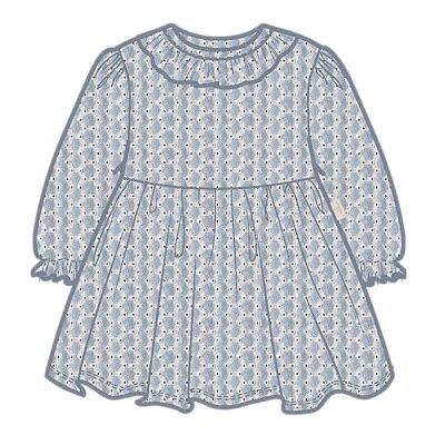 13255344-4992703 Nmftessie Ls Loose Dress Lil, niebieski (Zen Blue), 110 13255344-4992703 Nmftessie Ls Loose Dress Lil, niebieski (Zen Blue), 110