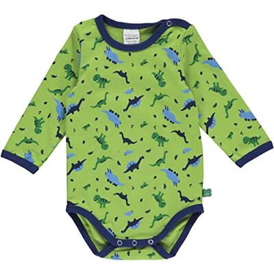 1582060000 Fred's World by Green Cotton Niemowlęta chłopcy dinozaur L/S Body Base Layer, Lime/Happy Blue/Deep Blue/Earth Green, 68 1582060000 Fred's World by Green Cotton Niemowlęta chłopcy dinozaur L/S Body Base Layer, Lime/Happy Blue/Deep Blue/Earth Green, 68