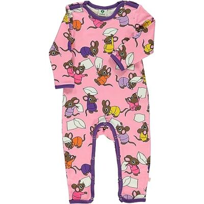 231-4009 Småfolk Baby Girls Body Suit LS, kostium dla niemowląt i maluchów, kolor morski, 92, Sea Pink, 92 cm 231-4009 Småfolk Baby Girls Body Suit LS, kostium dla niemowląt i maluchów, kolor morski, 92, Sea Pink, 92 cm