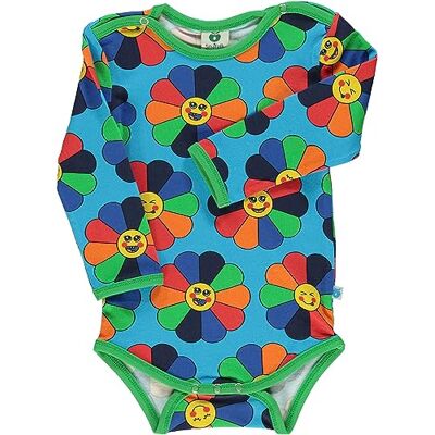 231-3013 Småfolk Baby Boys Body LS, kostium dla niemowląt i maluchów, niebieski (Ocean Blue), 62, niebieski (Ocean Blue), 62 231-3013 Småfolk Baby Boys Body LS, kostium dla niemowląt i maluchów, niebieski (Ocean Blue), 62, niebieski (Ocean Blue), 62