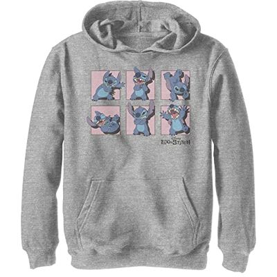 DNLS0113-40042101 Disney Kids Lilo & Stitch Stitch Poses Młodzieżowy sweter z kapturem, Athletic Heather, XL, Athletic Heather, XL, Sportowa wrzosowiec, XL DNLS0113-40042101 Disney Kids Lilo & Stitch Stitch Poses Młodzieżowy sweter z kapturem, Athletic Heather, XL, Athletic Heather, XL, Sportowa wrzosowiec, XL