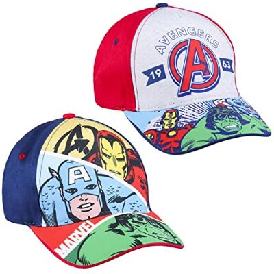 2200009018_T53C-C56 Cerdá Avengers Czapka, niebieska, 53 cm dla dzieci, Blue 2200009018_T53C-C56 Cerdá Avengers Czapka, niebieska, 53 cm dla dzieci, Blue
