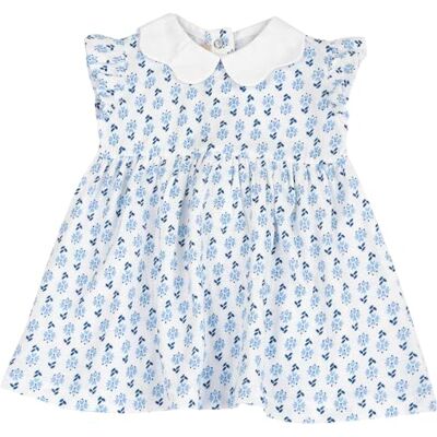 09101862000000 Chicco Sukienka Vestito, Biała/Niebieska, 6 Miesięcy Dziewczynka, Biały/niebieski, 6 miesi?cy 09101862000000 Chicco Sukienka Vestito, Biała/Niebieska, 6 Miesięcy Dziewczynka, Biały/niebieski, 6 miesi?cy