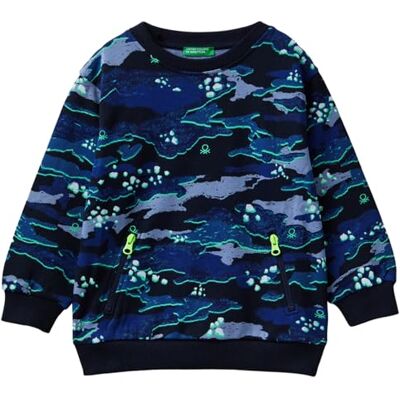 3KUGG10FB United Colors of Benetton Bluza z kapturem dla dzieci i młodzieży, Wielokolorowy, 2 lat 3KUGG10FB United Colors of Benetton Bluza z kapturem dla dzieci i młodzieży, Wielokolorowy, 2 lat