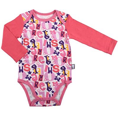 Petit Béguin Body Baby Dziewczęce z długim rękawem More Smile – Rozmiar – 9 miesięcy (74 cm) Petit Béguin Body Baby Dziewczęce z długim rękawem More Smile – Rozmiar – 9 miesięcy (74 cm)