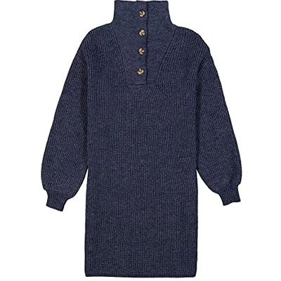W22483 Garcia Kids Dziewczęca sukienka dziecięca, Blue Heather, 164/170 W22483 Garcia Kids Dziewczęca sukienka dziecięca, Blue Heather, 164/170