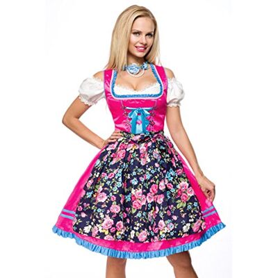 part_B074KC5WTZ Dirndl zestaw do stroju ludowego sukienka ludowa kwiaty wzór Oktoberfest różowa rozm. XS-3XL, różowy/wzorzysty, XS part_B074KC5WTZ Dirndl zestaw do stroju ludowego sukienka ludowa kwiaty wzór Oktoberfest różowa rozm. XS-3XL, różowy/wzorzysty, XS