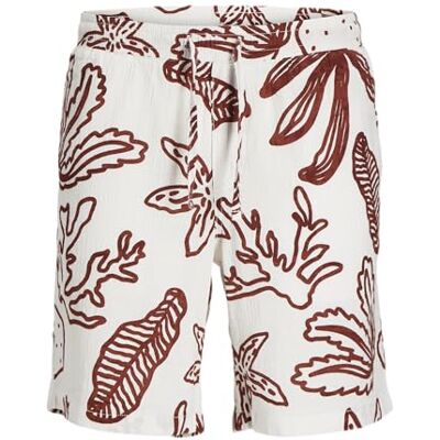 12277599-4761702 JACK & JONES Jpstjaiden Crinkle AOP Jogger Shor Jnr, Cloud Dancer, 158 12277599-4761702 JACK & JONES Jpstjaiden Crinkle AOP Jogger Shor Jnr, Cloud Dancer, 158