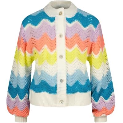 SS24KGN34202 Vingino Dziewczęcy sweter Myrna, Real White, 16 Lata SS24KGN34202 Vingino Dziewczęcy sweter Myrna, Real White, 16 Lata