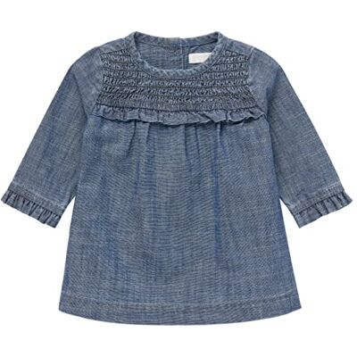 2470414 Noppies Baby Dziewczęca sukienka dla dziewczynek Lanexa Long Sleeve sukienka dziecięca, średni niebieski denim P493, 50 2470414 Noppies Baby Dziewczęca sukienka dla dziewczynek Lanexa Long Sleeve sukienka dziecięca, średni niebieski denim P493, 50