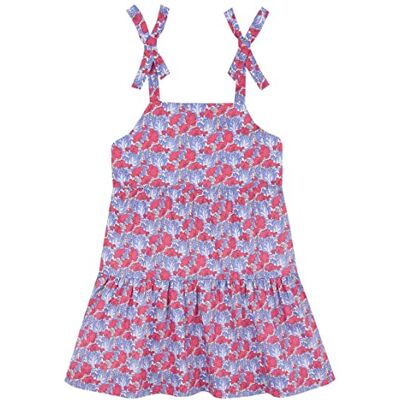 S23VVTCA105PI Gocco Dziewczęca sukienka Vestido Cortes Con Tirantes Flores Liber, Truskawkowy, 6 Lata S23VVTCA105PI Gocco Dziewczęca sukienka Vestido Cortes Con Tirantes Flores Liber, Truskawkowy, 6 Lata