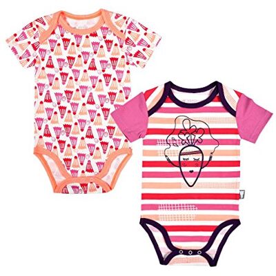 Petit Béguin Body dziecięce dla dziewcząt, z krótkim rękawem, mała marchewka, rozmiar – 6 miesięcy (68 cm) Petit Béguin Body dziecięce dla dziewcząt, z krótkim rękawem, mała marchewka, rozmiar – 6 miesięcy (68 cm)