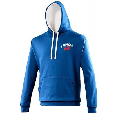 5060672804608_Bleu_S Supportershop bluza z kapturem Rugby Samoa unisex S niebieska 5060672804608_Bleu_S Supportershop bluza z kapturem Rugby Samoa unisex S niebieska