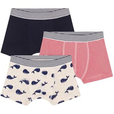 A0DAH00 Petit Bateau Bokserki chłopięce (3 sztuki), wariant 1, 12 lat A0DAH00 Petit Bateau Bokserki chłopięce (3 sztuki), wariant 1, 12 lat