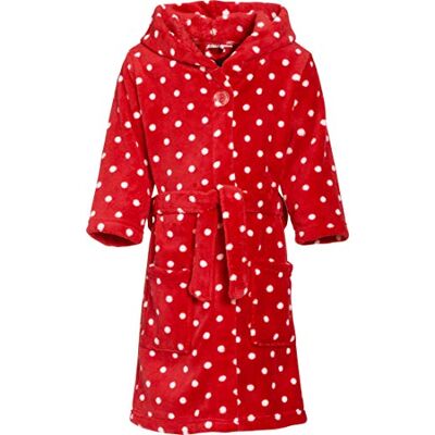 340149 Playshoes Dziewczęcy szlafrok kąpielowy w kropki, 8 – czerwony, 86-92 340149 Playshoes Dziewczęcy szlafrok kąpielowy w kropki, 8 – czerwony, 86-92